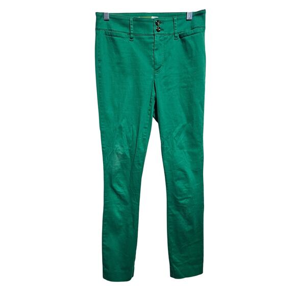Anthropologie by Anthropologie Pants Womens Green Straight Size 2 Tall 2t (845 - Picture 1 of 5